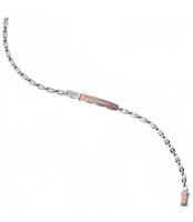 Bracciale Zancan Uomo  Insignia in Oro bianco Diamante 0.06 Ct EB390BR - EB390BR